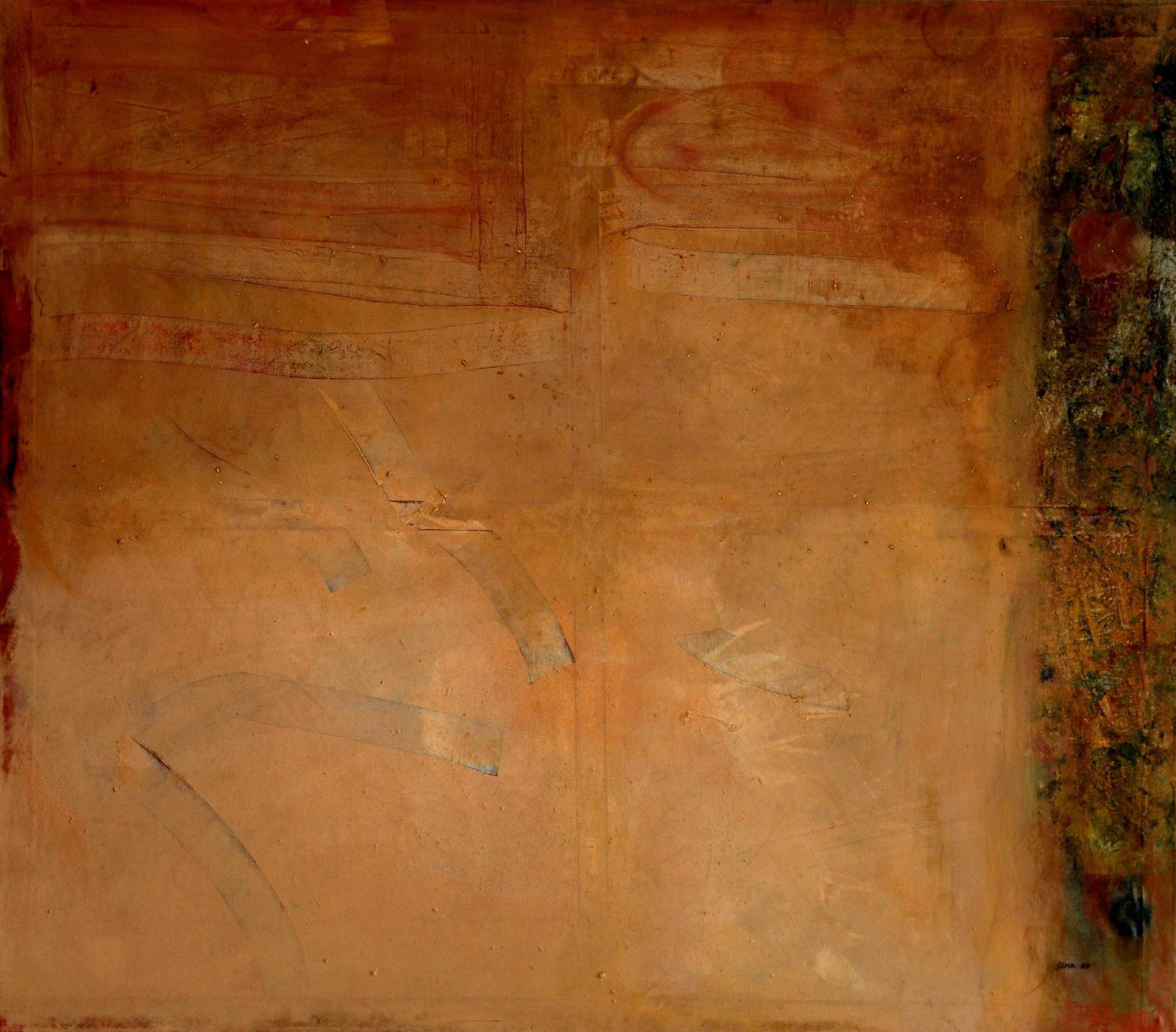 Abstract Sand   Oil on canvas, 140cm x 160cm, 2009